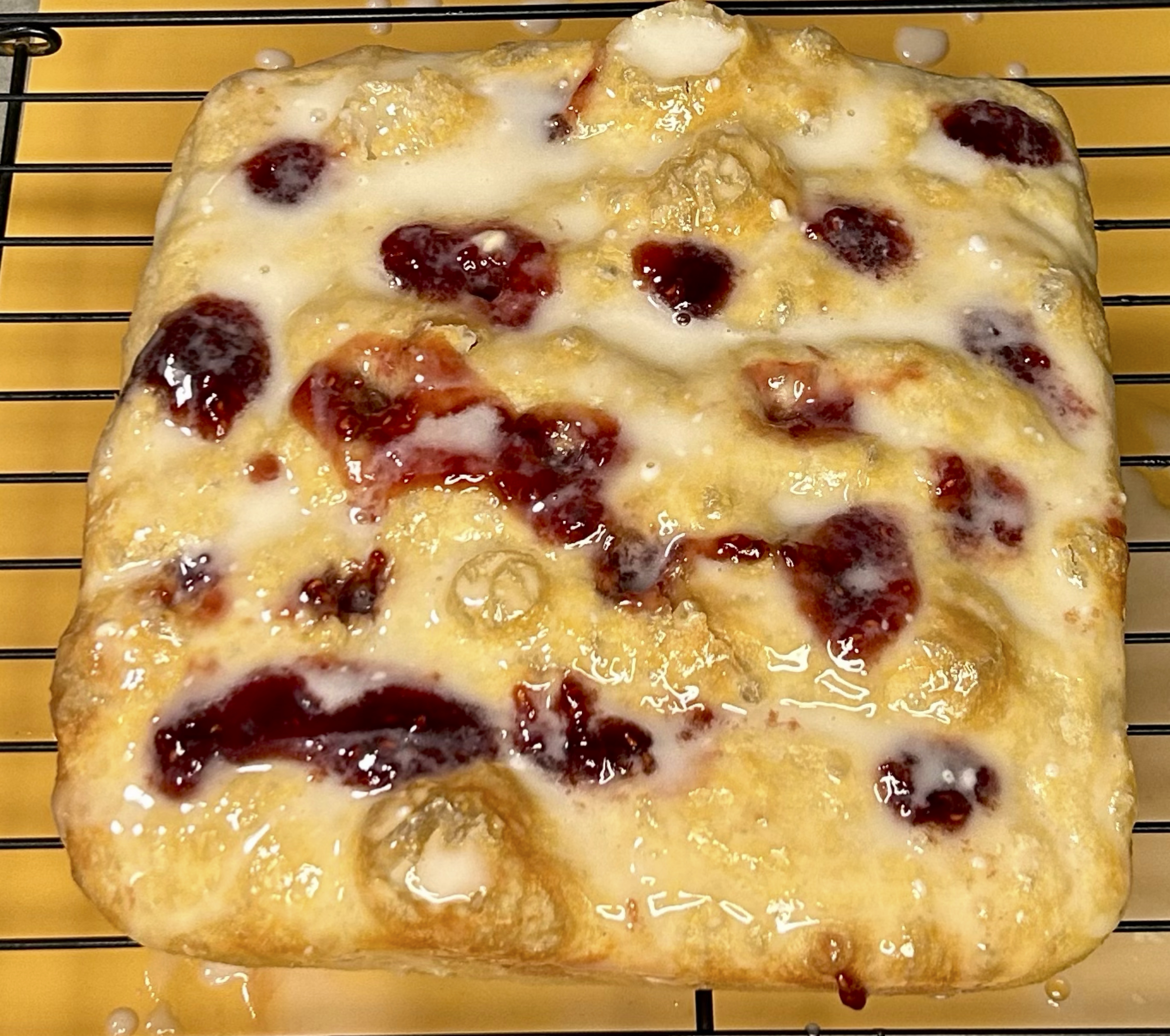 Raspberry Jam Donut Focaccia